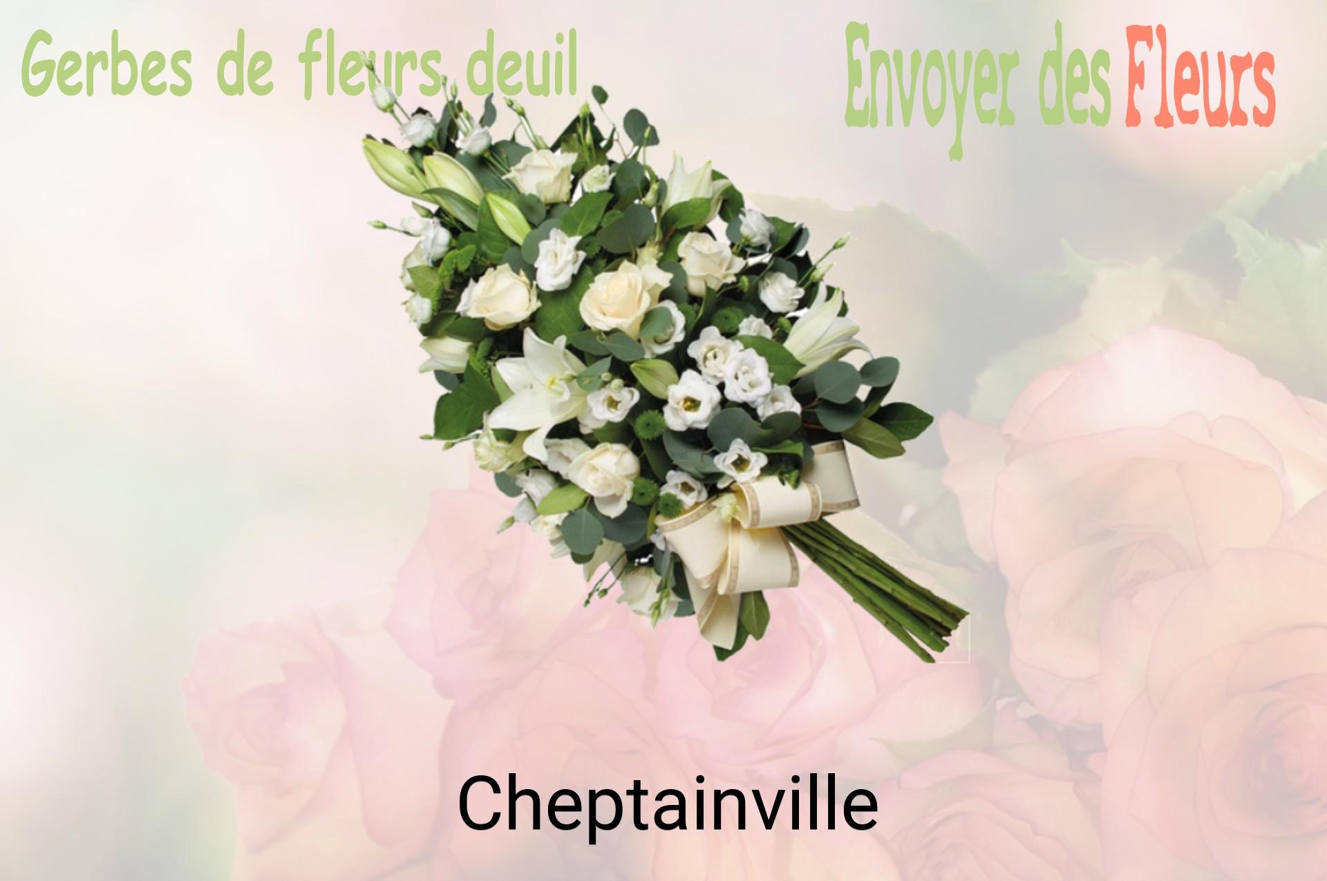Gerbe de fleurs de deuil livrée à Cheptainville